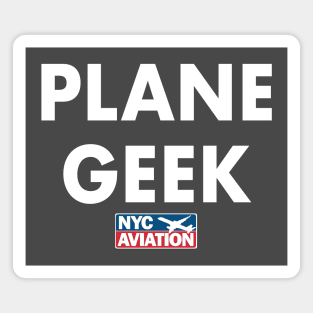 PLANE GEEK (White on front) Magnet